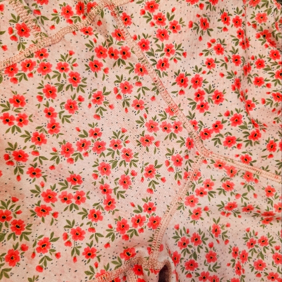 Evolution And Creation Floral Pink Leggings Size Large With Pockets - Picture 5 of 5